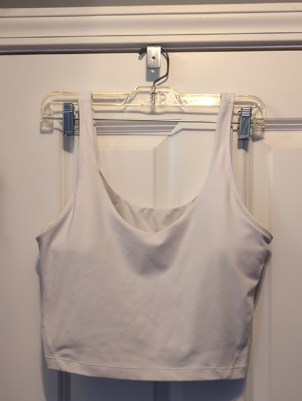 Gilly Hicks XL White Cropped Tank Sports Bra
